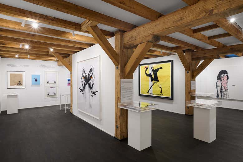 Vous découvrirez des œuvres emblématiques de Banksy